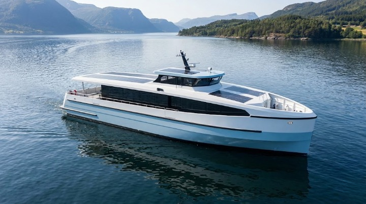 太阳能电动船清洁能源船